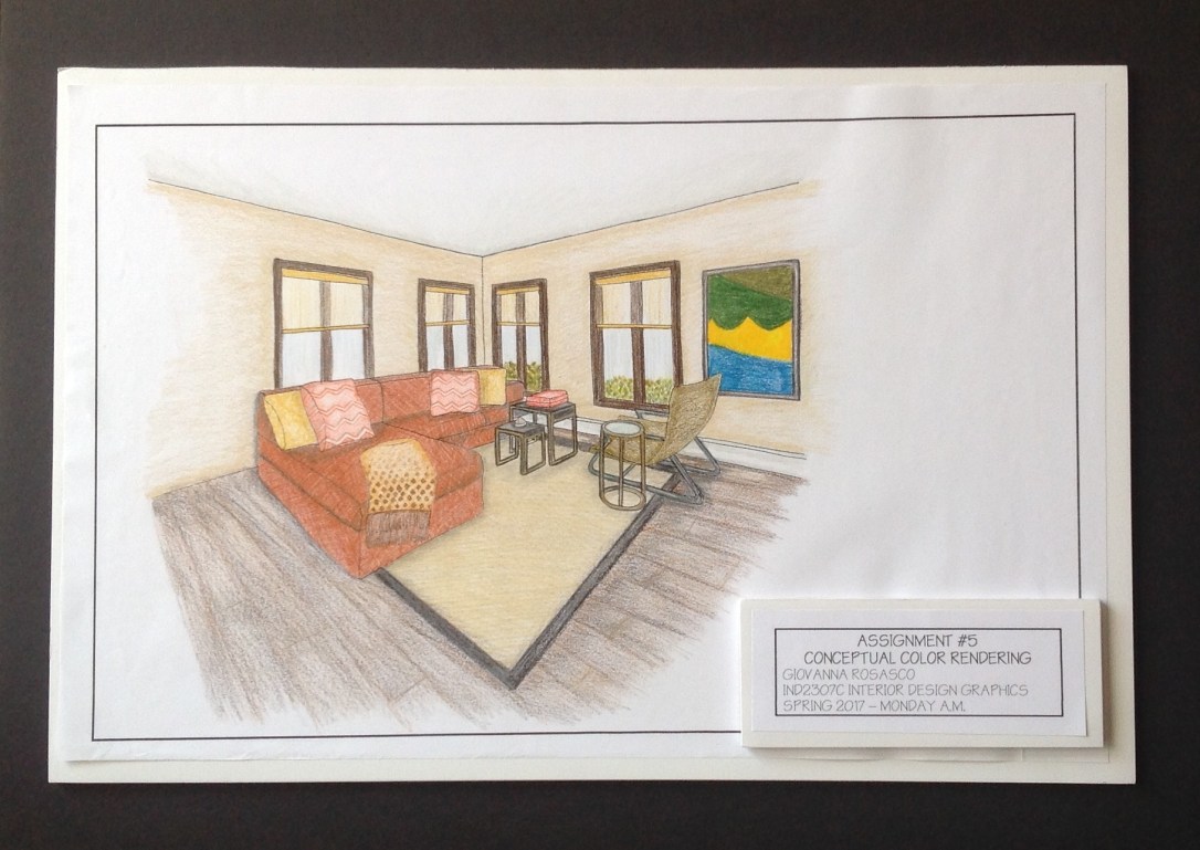 Mounted Conceptual Color Rendering