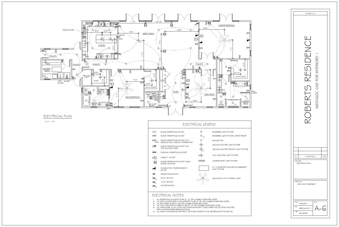 Roberts Residence Electrical Plan